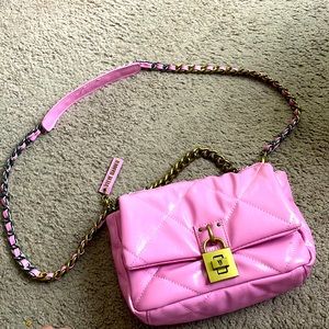 Purse from Steve Madden lock button and over the shoulder chain